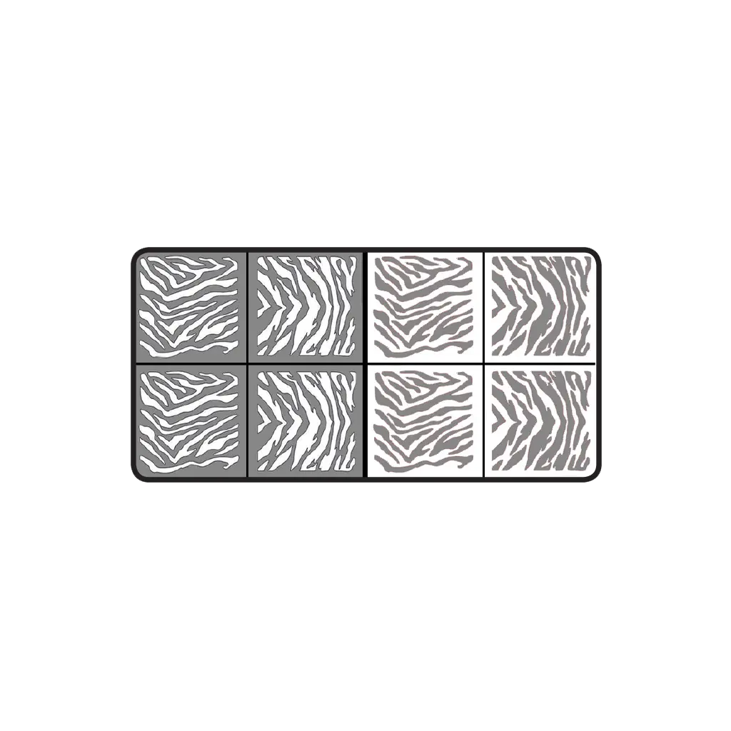 Airnails Collection Safari 1 Tiger and Zebra