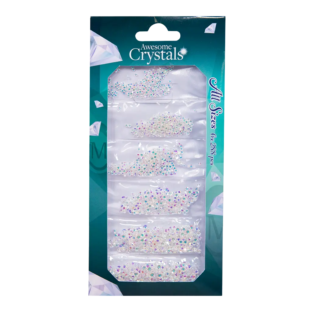 Awesome Crystals By Magnetic Transparant Ice 6 sizes x 288pcs