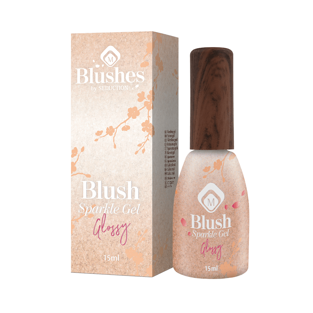 Blush Sparkles Gel - Blush Sparkle Glossy BIAB nagelgel flesje met doosje