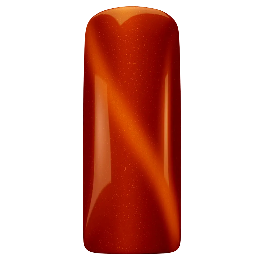 Gelpolish - Cat Eye - Amber kleur op tip