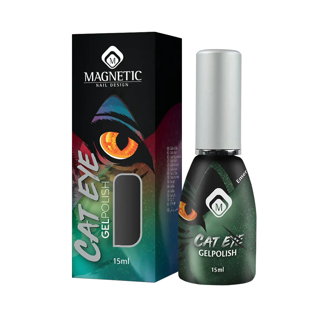 Gelpolish - Cat Eye - Emerald flesje met doosje