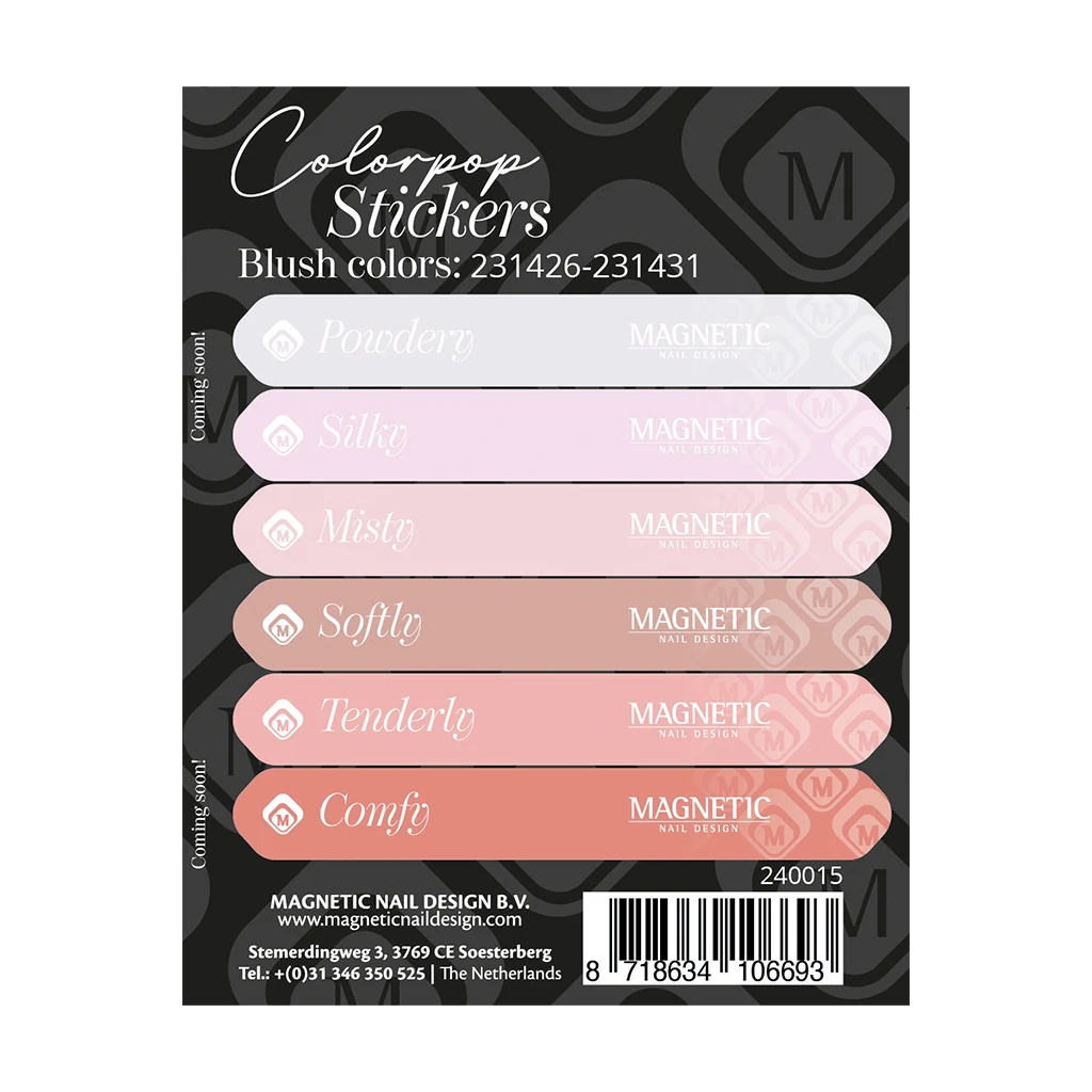 Colorpop Stickervel Blush 231426 t/m 231431