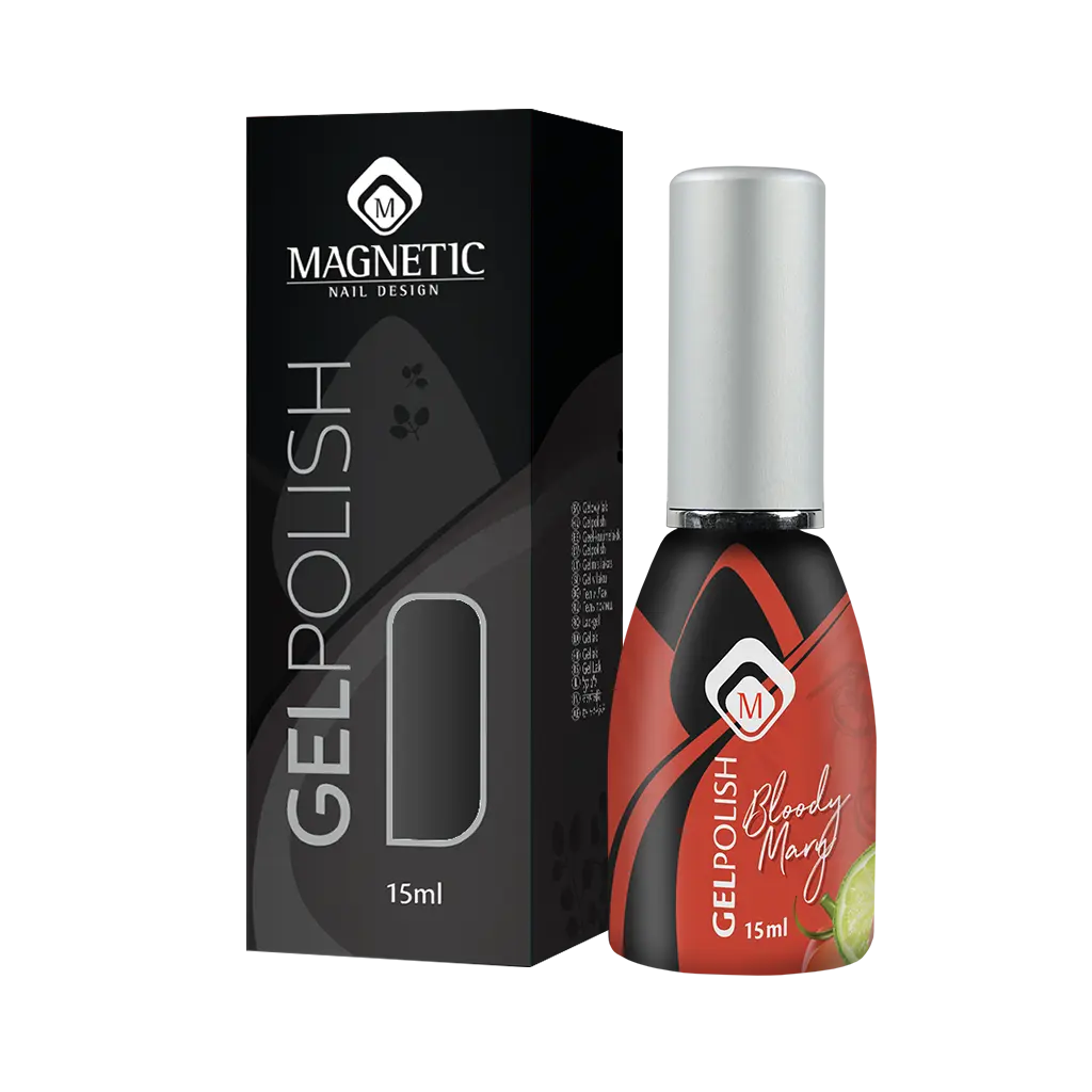 Gelpolish Nagelgel Bloody Mary flesje met doosje