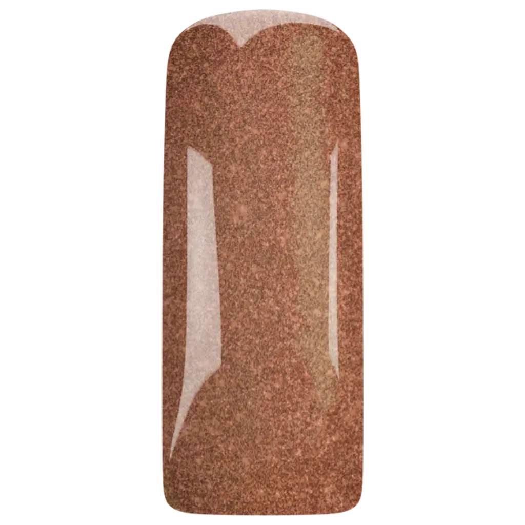 Gelpolish Bronzer Glitter kleur op tip