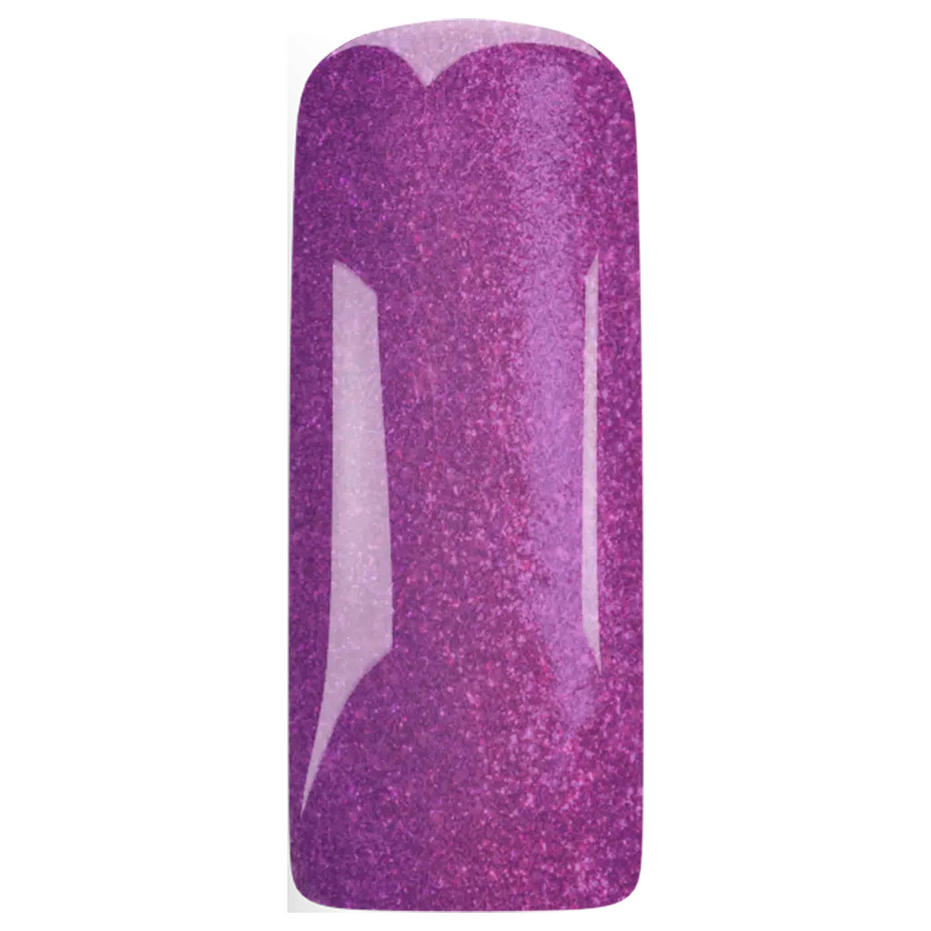 Gelpolish Grape Escape Glitter kleur op tip