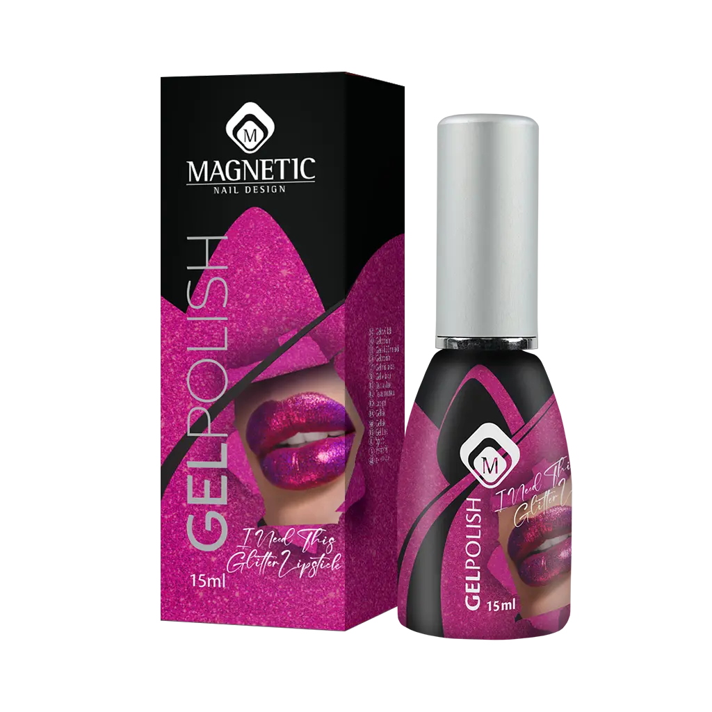Gelpolish I Need This Lipstick Glitter flesje met doosje