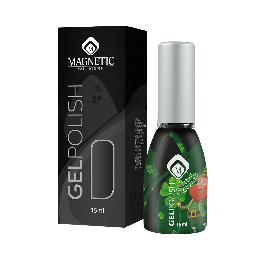 Gelpolish Lucky Green flesje met doosje
