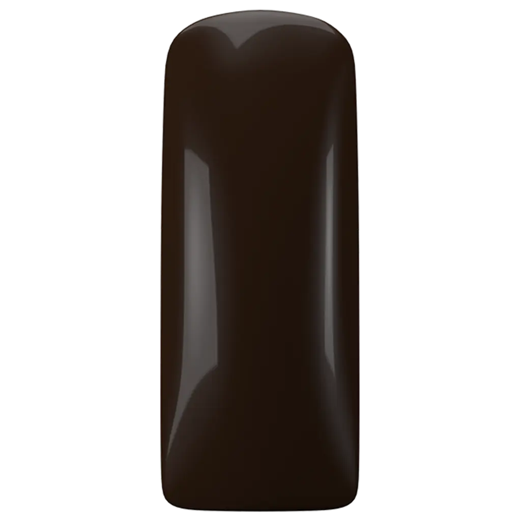 Gelpolish Midnight Brown kleur op tip