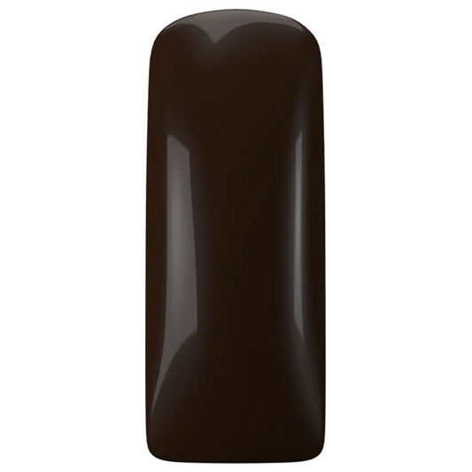 Gelpolish Midnight Brown kleur op tip