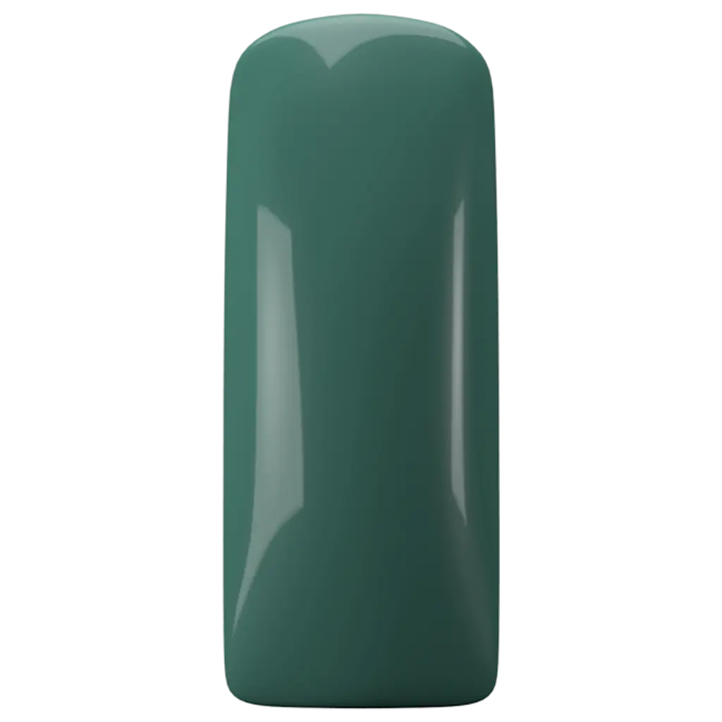 Gelpolish Pale Petrol kleur op tip