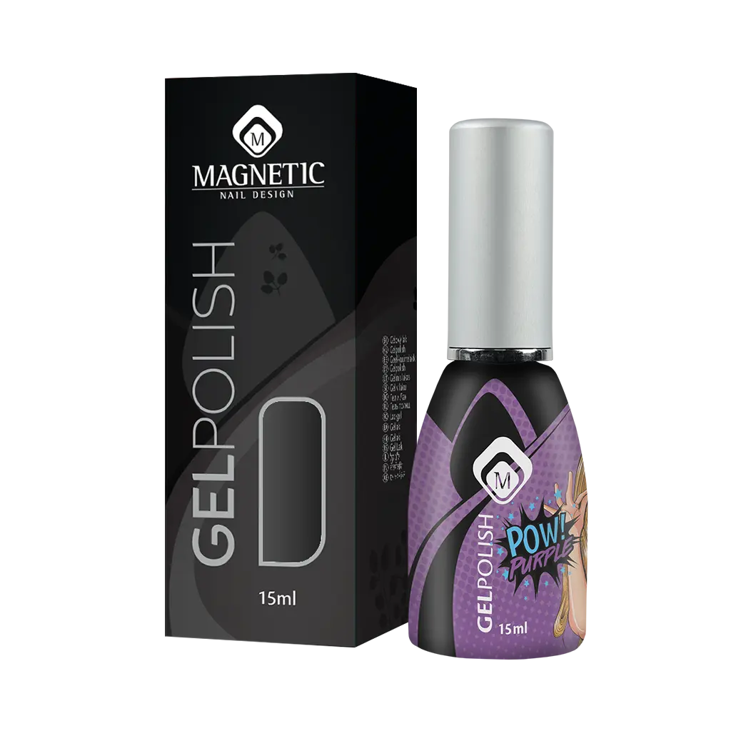 Gelpolish Pow Purple flesje met doosje