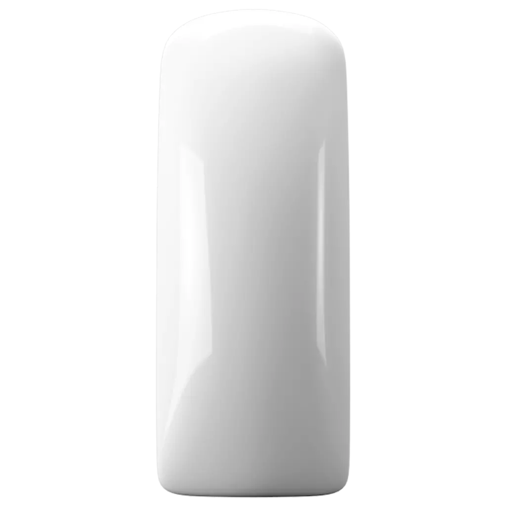 Gelpolish Whitest White kleur op tip