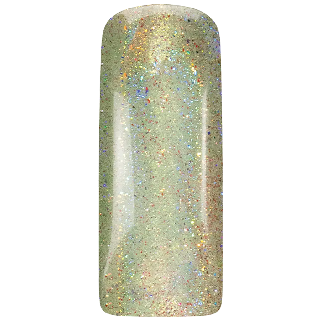 Magnetic Chrome Sparkle Light Gold kleur op tip