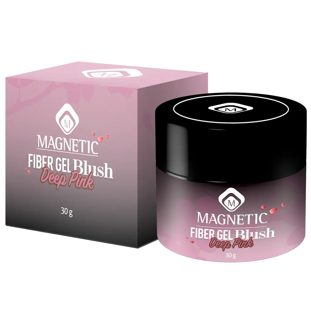 Magnetic Fiber Gel Blush Deep Pink 30g potje met doosje