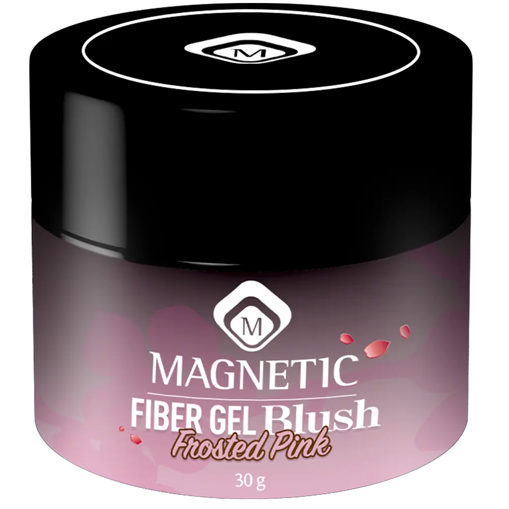 Magnetic Fiber Gel Blush Frosted Pink potje