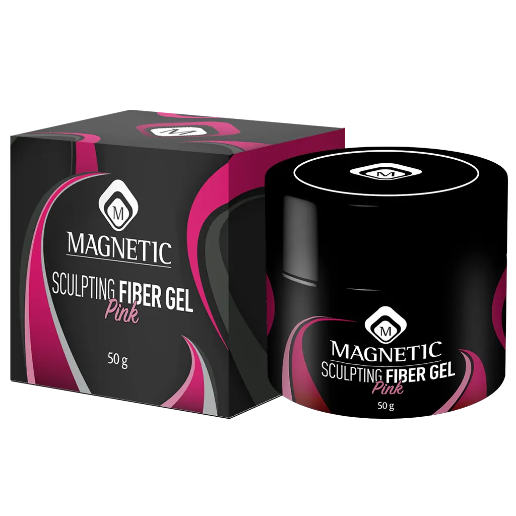 Magnetic Sculpting Fiber Gel Pink 50gr potje met doosje