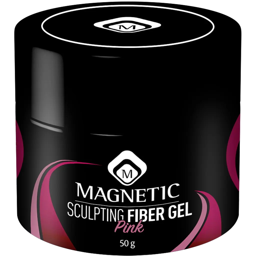 Magnetic Sculpting Fiber Gel Pink 50gr potje
