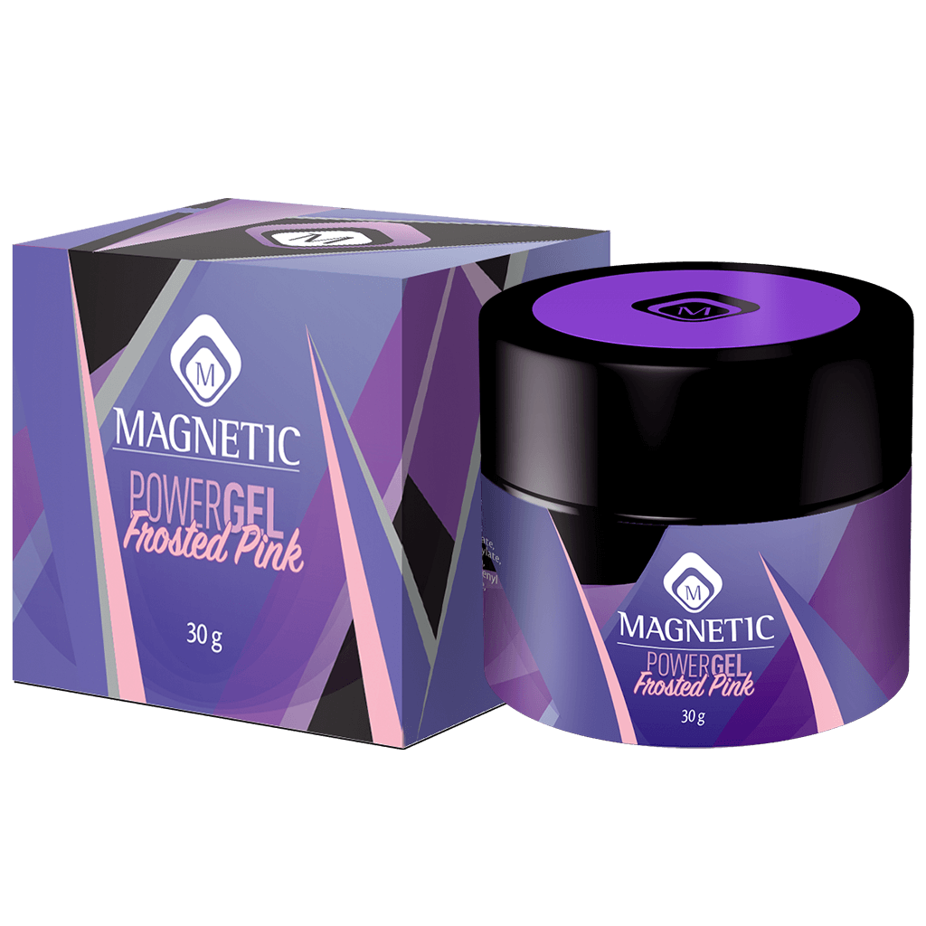PowerGel by Magnetic - Frosted Pink 30gr potje met doosje