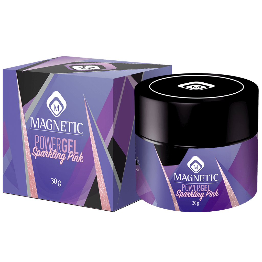 PowerGel by Magnetic - Sparkling Pink 30gr potje met doosje