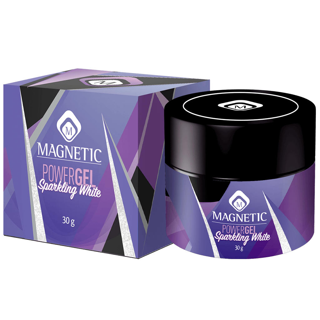 PowerGel by Magnetic - Sparkling White 30gr potje met doosje
