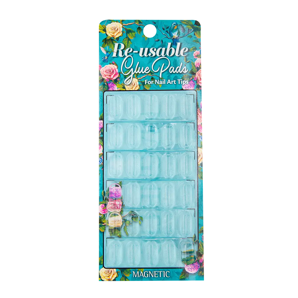 Re-usable Glue Pads for Nail Art Tips