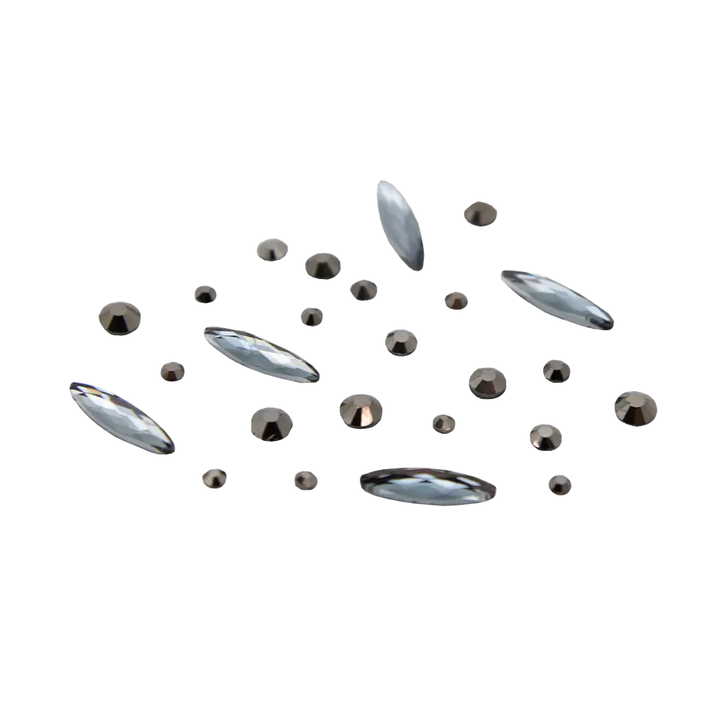 Rhinestone Mix Boat 20pcs