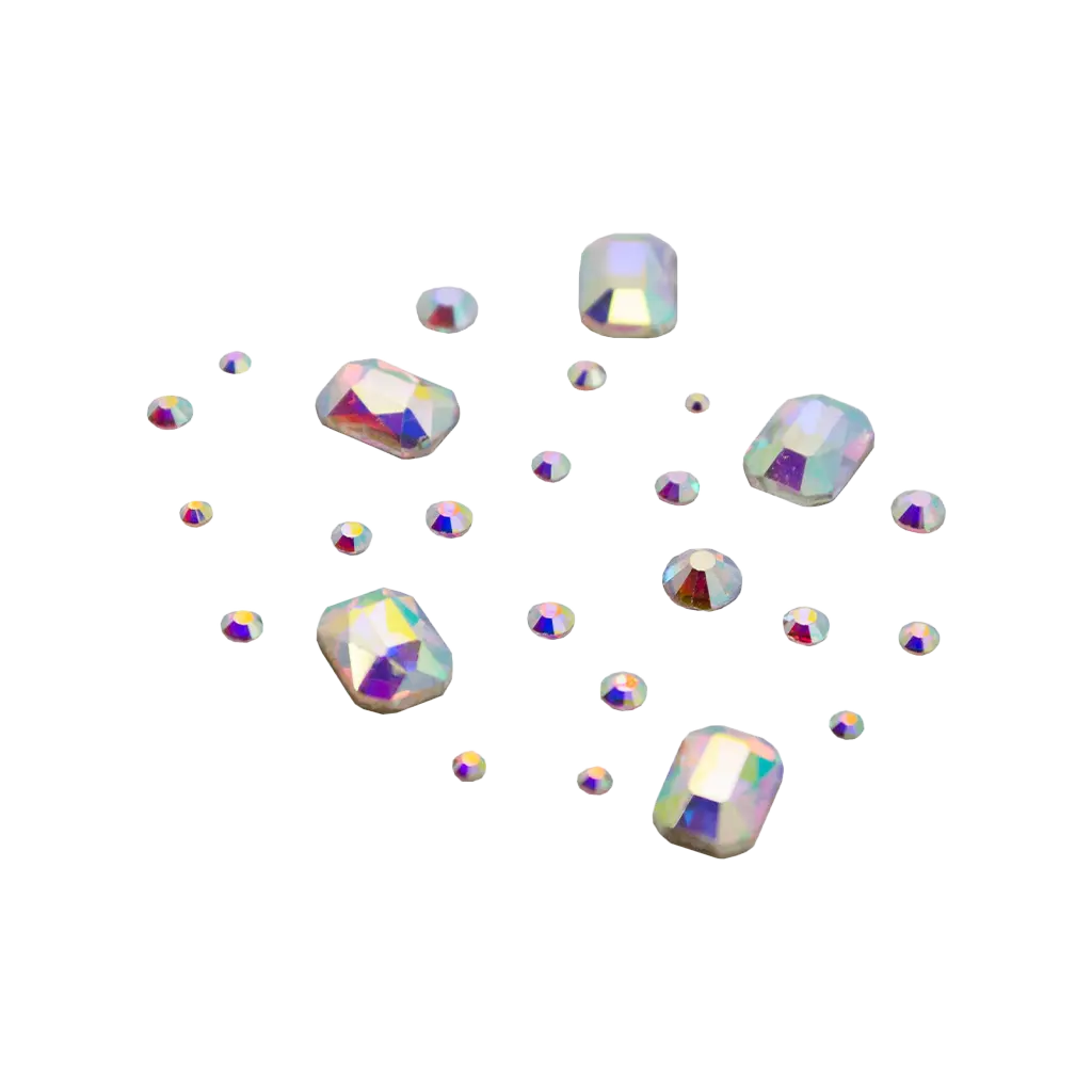 Rhinestone Mix Square 20pcs