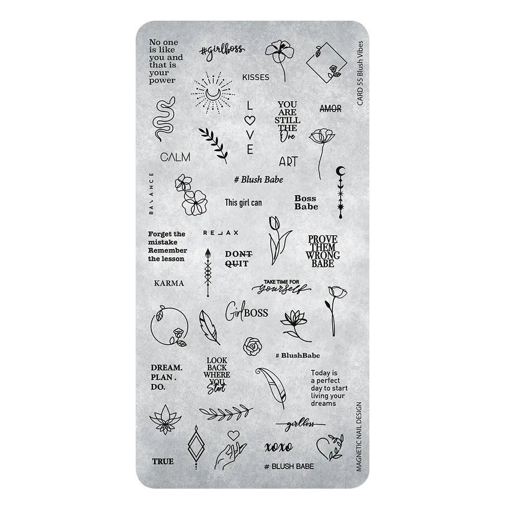 Stamping Plate 55 Blush Vibes