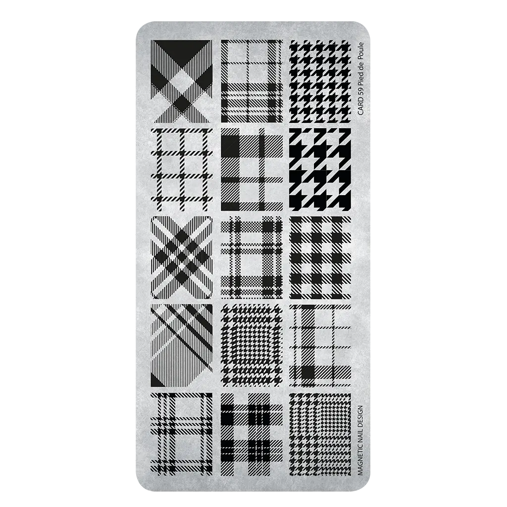 Stamping Plate  Pied De Poule