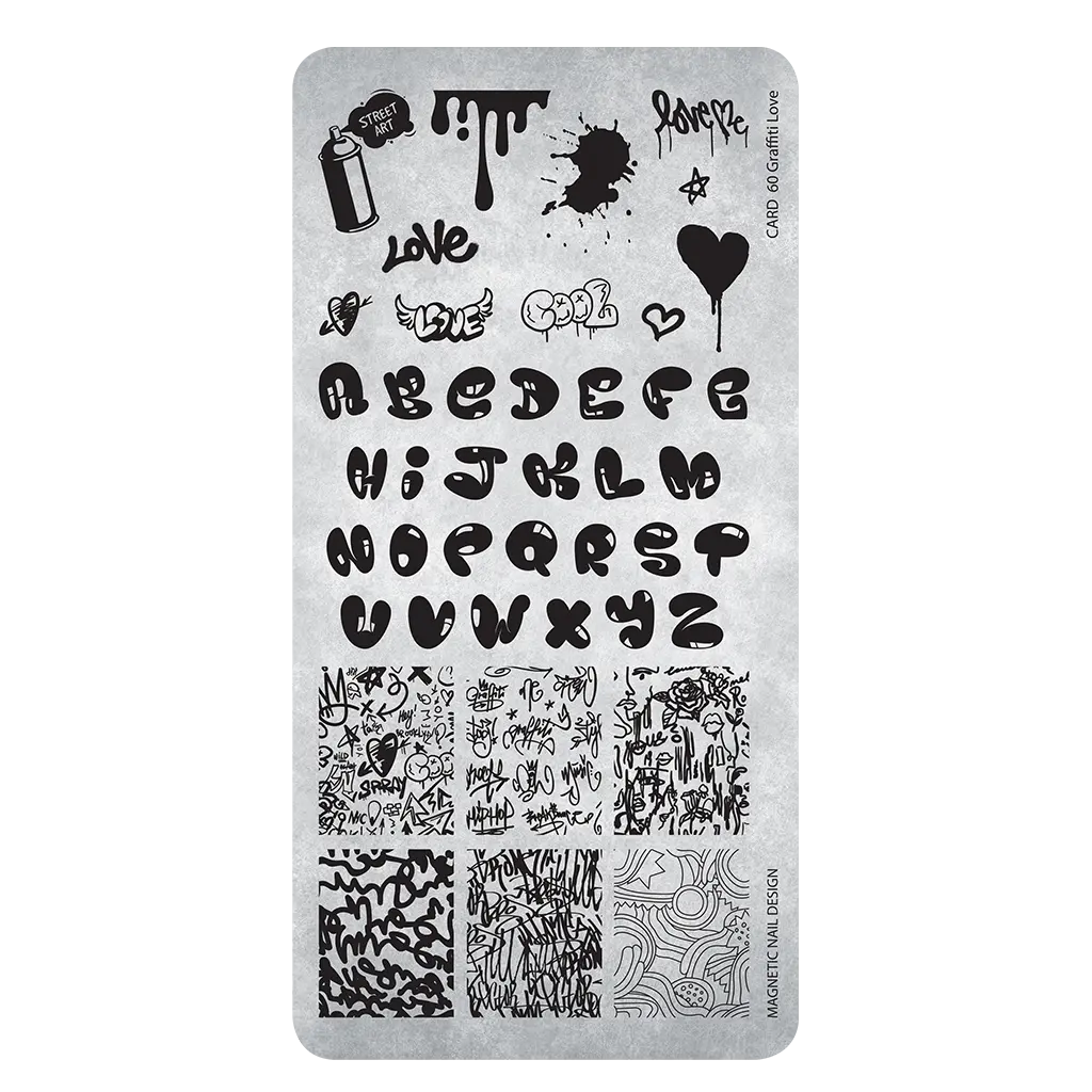 Stamping Plate 60 Graffiti Love