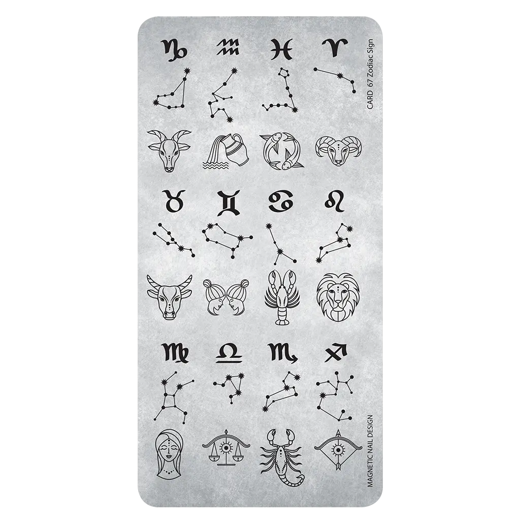 Stamping Plate 67 Zodiac Sign