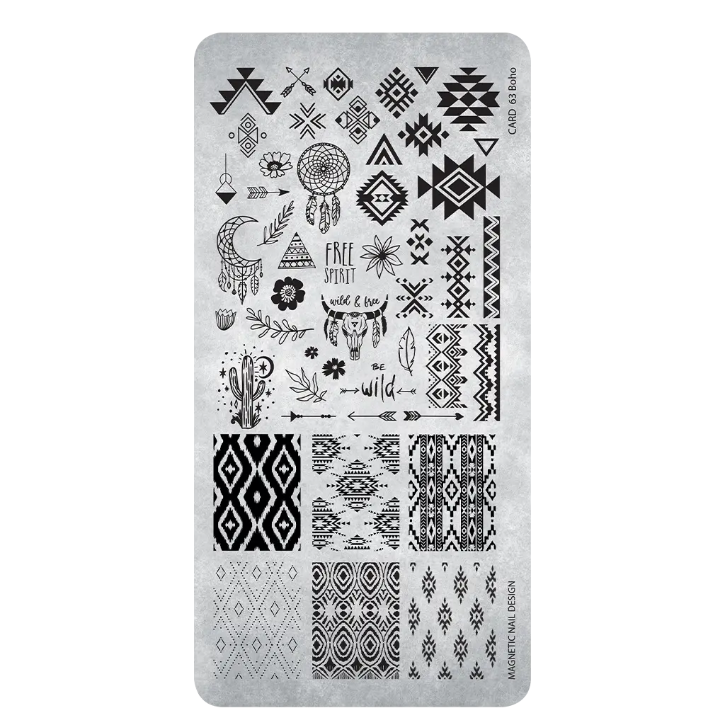 Stampingplate 63 Boho