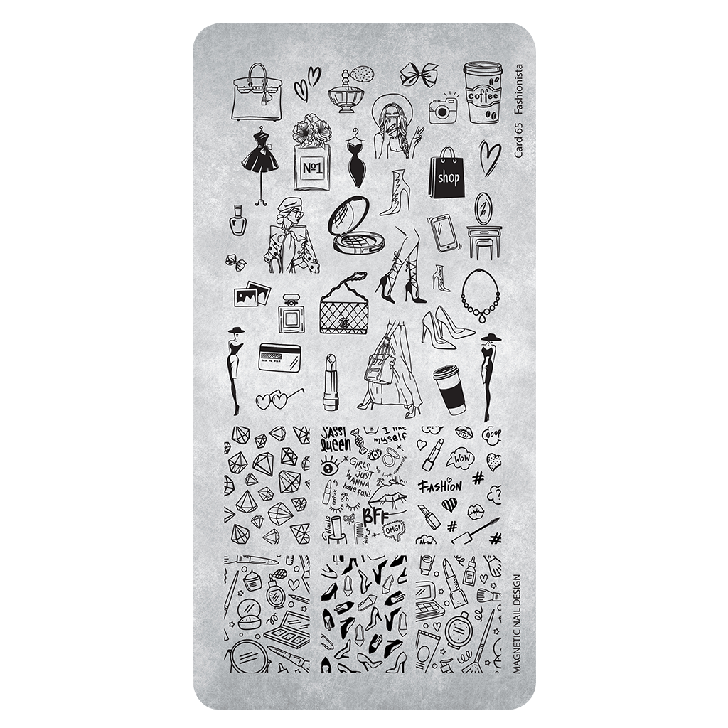 Stamping Plate Fashionista - Stempelplaat - Nail-art