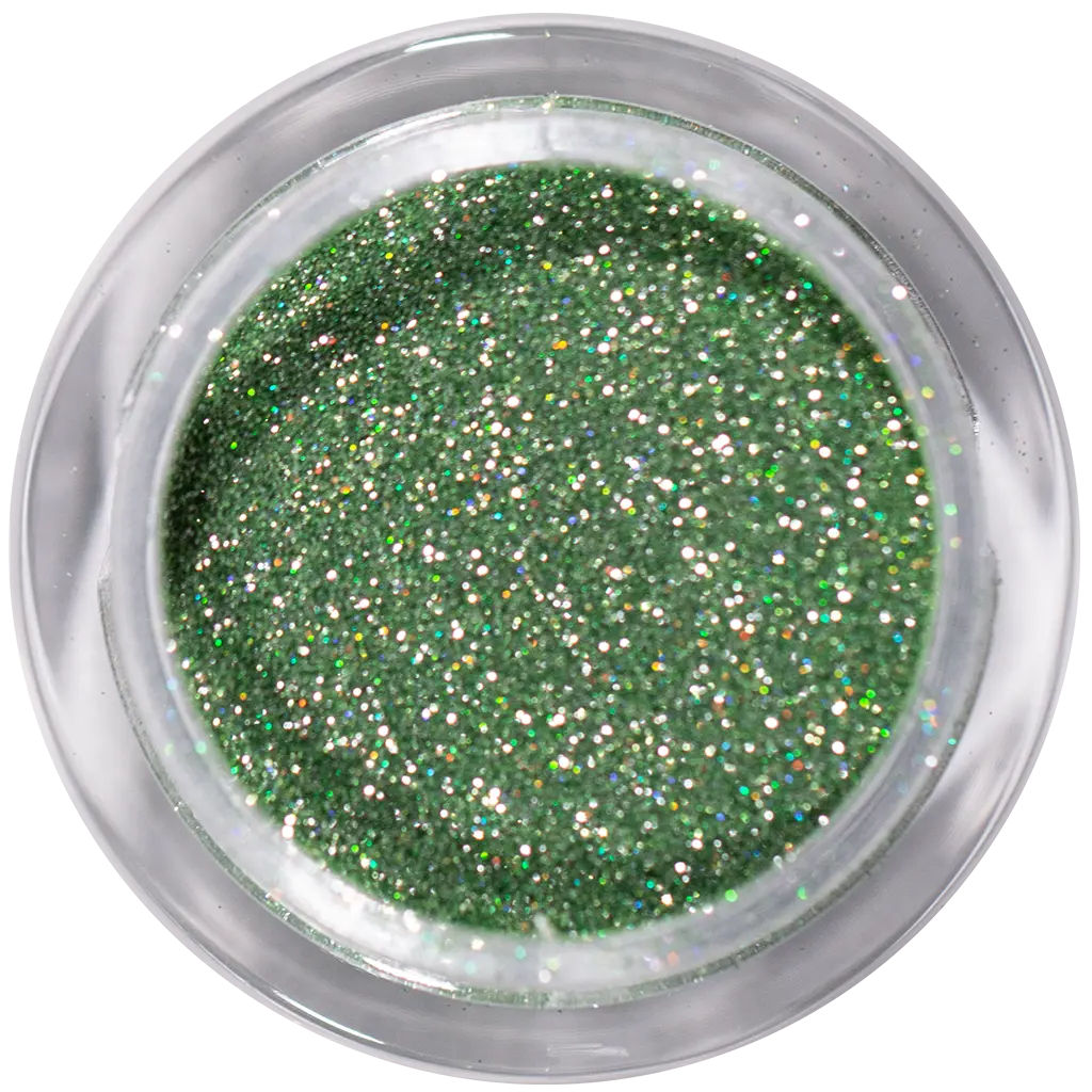 Starburst Glitter Green potje