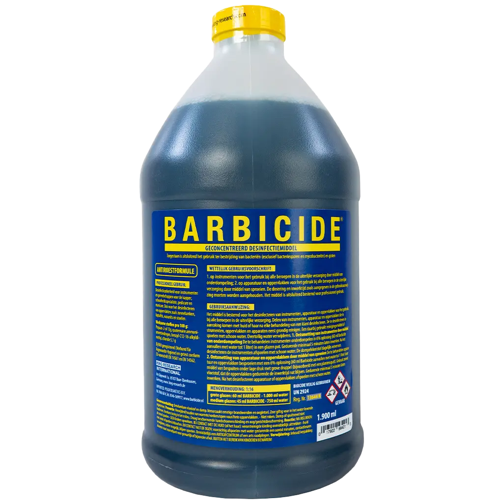 Barbicide Desinfectievloeistof 1,89 Ltr - Effectieve salonhygiëne