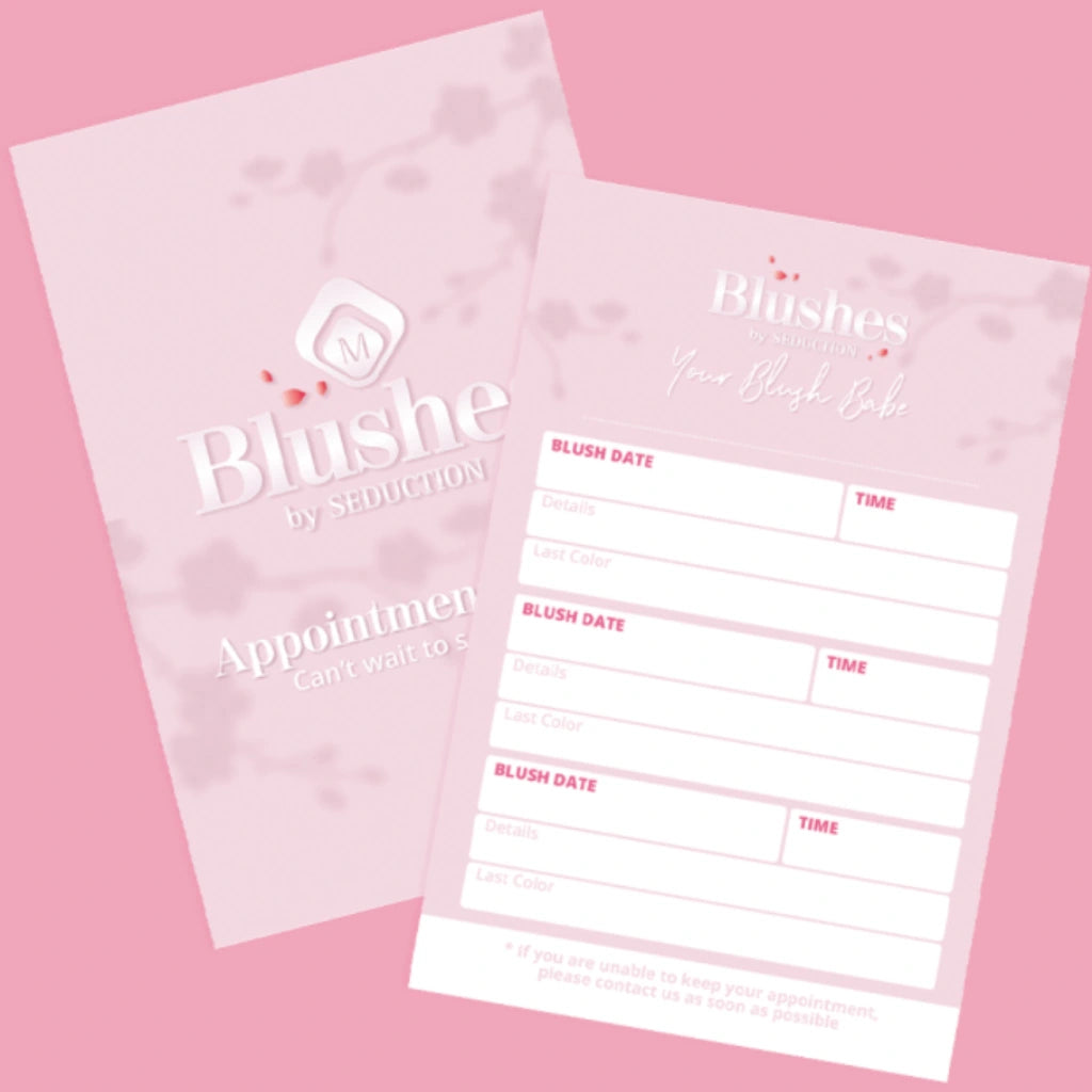 Blush Appointment Cards - Set van 50 stuks voor georganiseerde klantafspraken