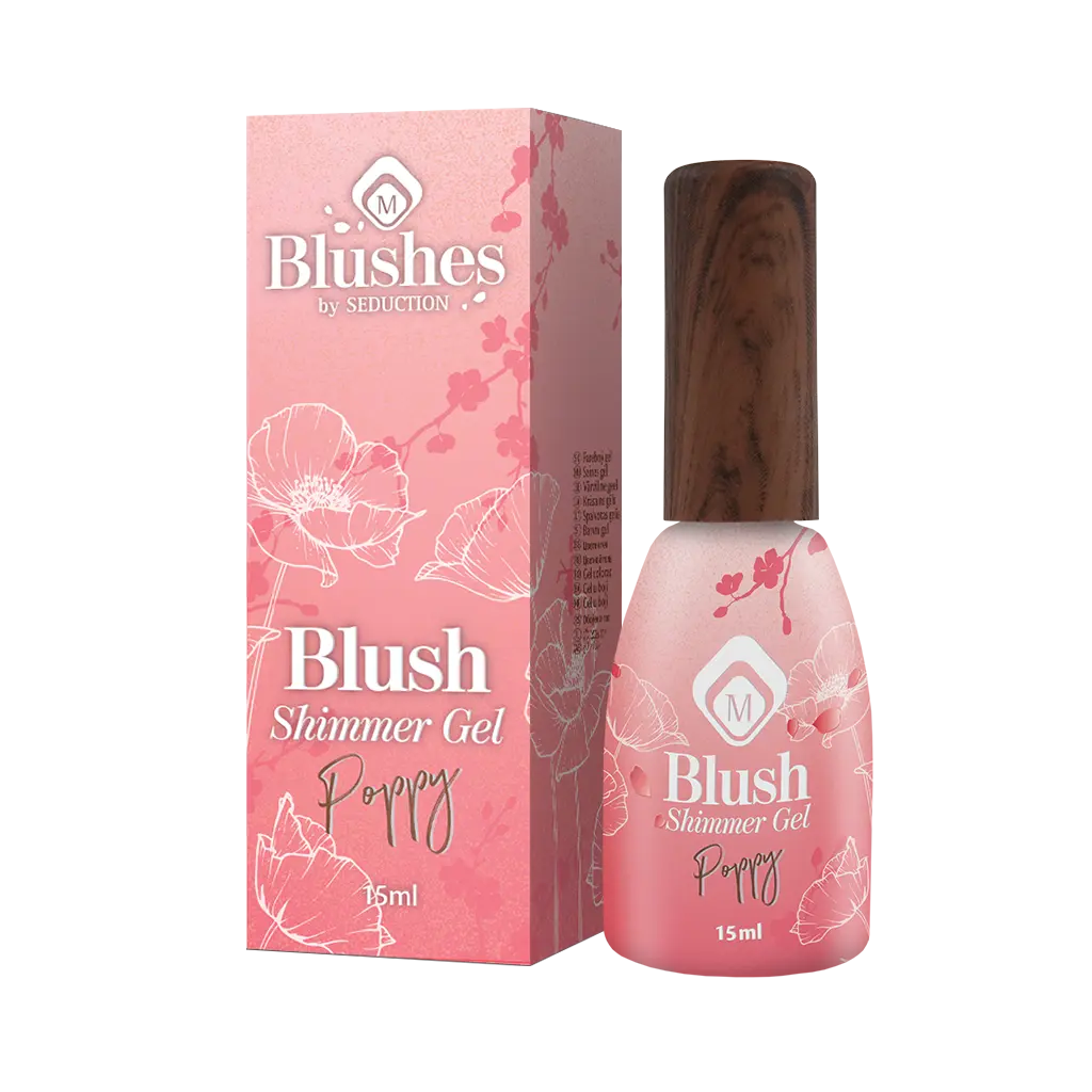 Blush Shimmers - Blush Poppy BIAB nagelgel flesje met doosje