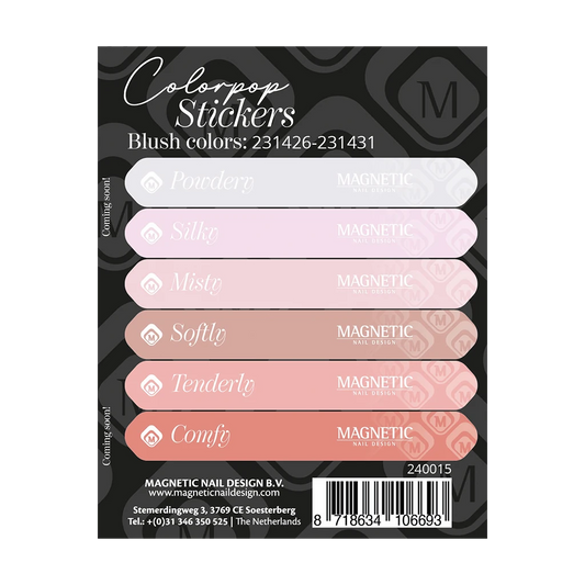 Colorpop Stickervel Blush 231426 t/m 231431