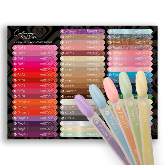 Colorpop Stickervel Gelpolish 600009 t/m 600063 full