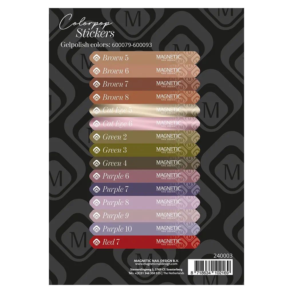 Colorpop Stickervel Gelpolish 600079 t/m 600093