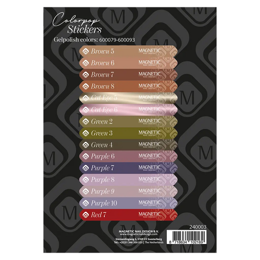 Colorpop Stickervel Gelpolish 600079 t/m 600093