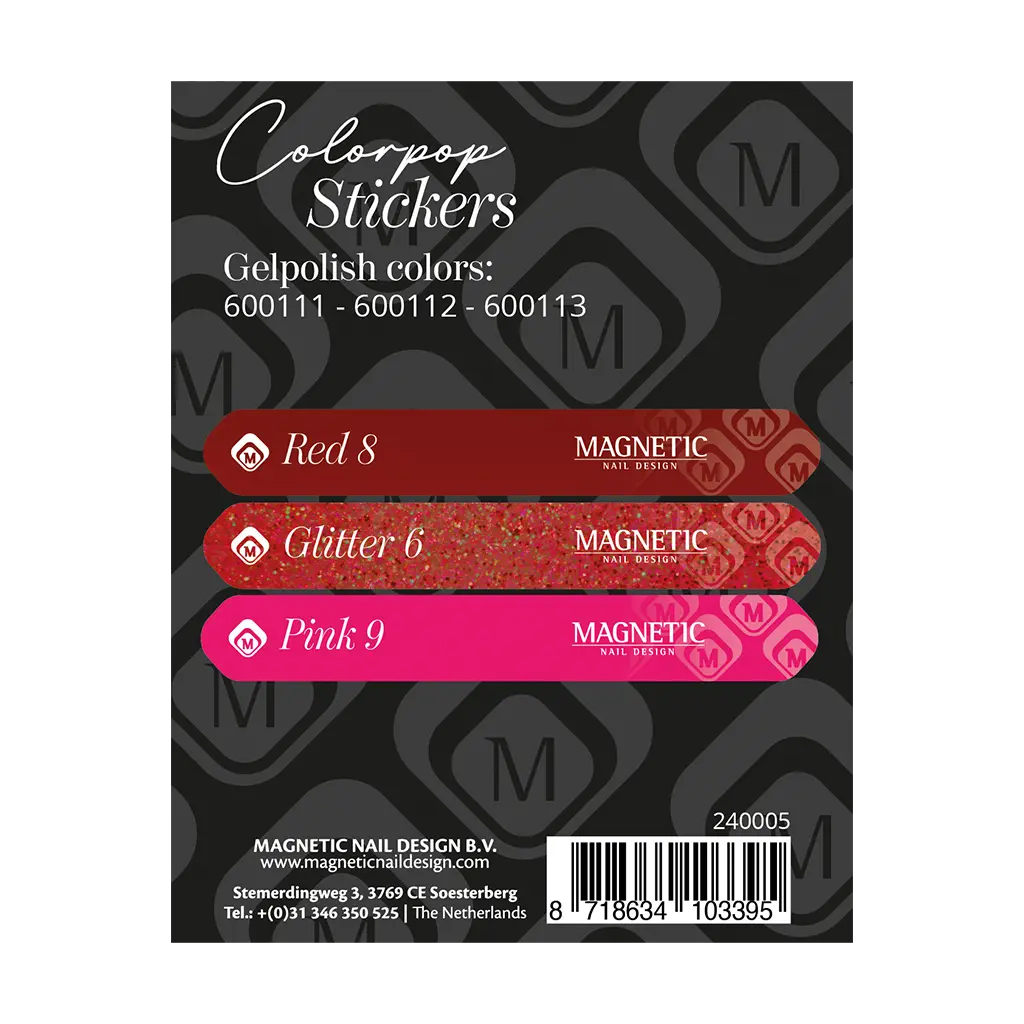 Colorpop Stickervel Gelpolish 600111 t/m 600113