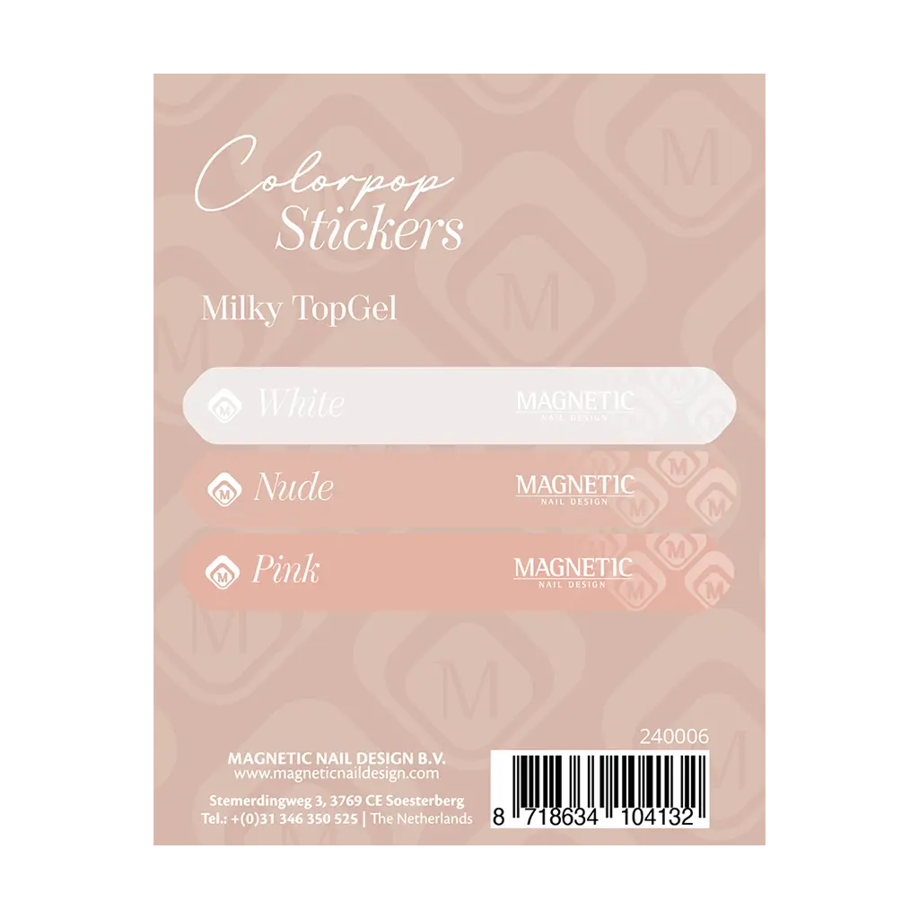 Colorpop Stickervel Milky Topgels 104026 t/m 104028