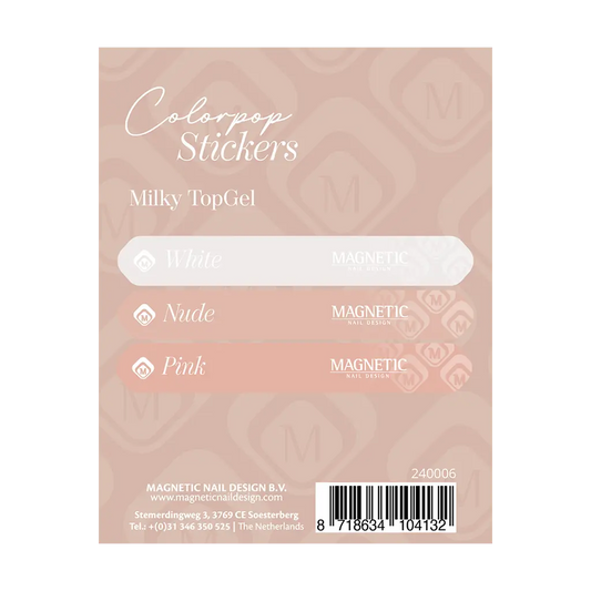 Colorpop Stickervel Milky Topgels 104026 t/m 104028