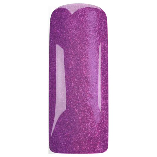 Gelpolish Grape Escape Glitter kleur op tip