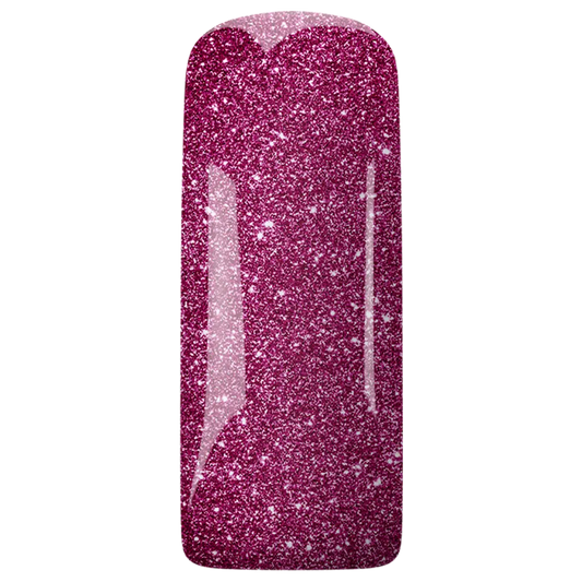 Gelpolish Lipstick Glitter kleur op tip