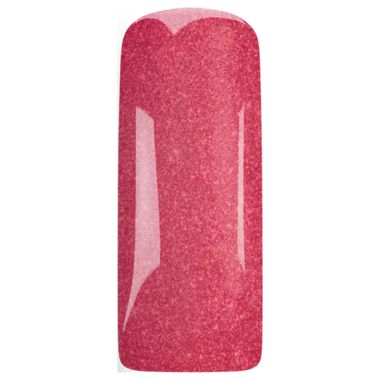 Gelpolish Shocking Pink Glitter kleur op tip