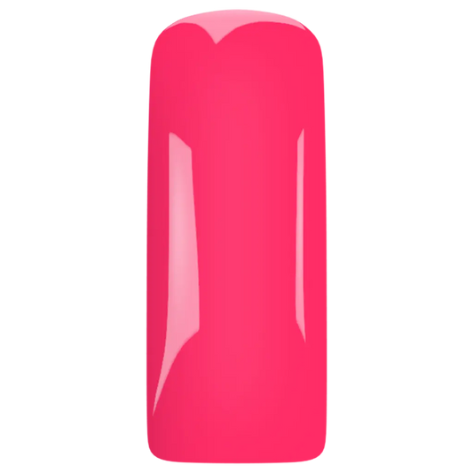 Gelpolish Shocking Pink kleur op tip