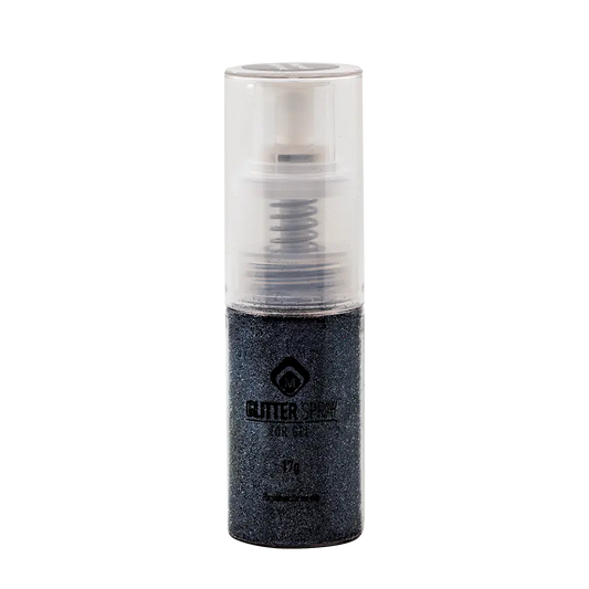 Glitter Spray Steel Black