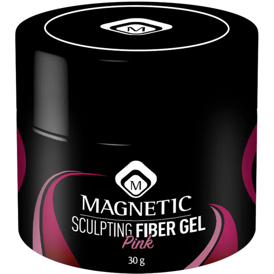 Magnetic Sculpting Fiber Gel Pink 30gr potje
